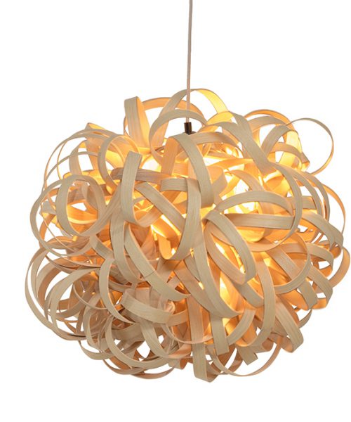 Luminaire - Lustre - Lighting ash wood "Infinity" en bois de frêne