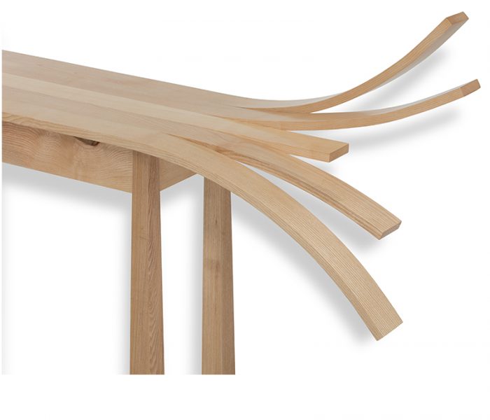 Mobilier Design en bois de frêne - Console "Éclat" - in ash wood