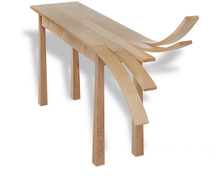 Mobilier Design en bois de frêne - Console "Éclat" - in ash wood