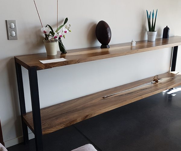 Meuble Design  - console en bois  - Réalisation Sur-Mesure  Bespoke design - wooden furniture