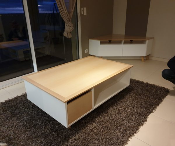 Meuble Sur-mesure Table de Salon - Customized Furniture Lounge Table