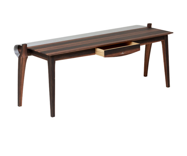 Bureau touch and go ébène de macassar - Touch and go desk ebony - Upcycling