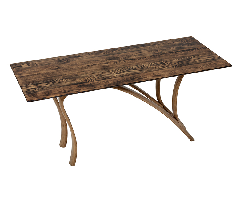Mobilier création artistique bureau en chêne
